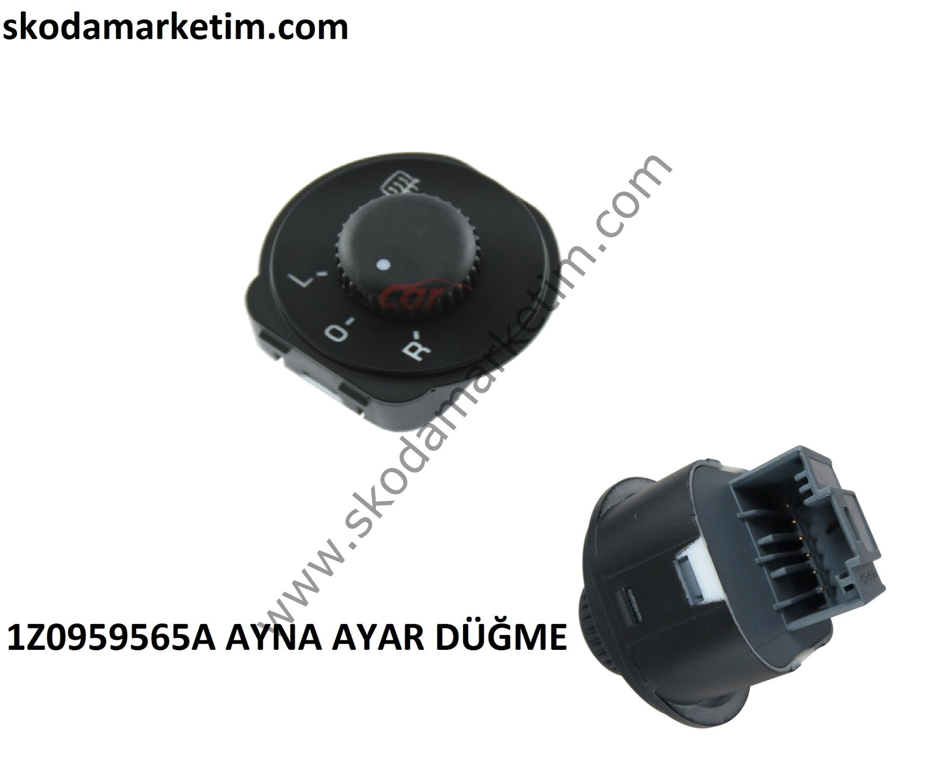 Ayna Ayar Kumanda Anahtarı Skoda Octavia 2 Yeti 6 Pin--1Z0959565A
