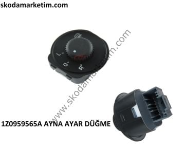 Ayna Ayar Kumanda Anahtarı Skoda Octavia 2 Yeti 6 Pin--1Z0959565A