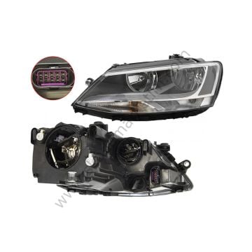 Ön Far Sol Motoru Üzerinde Siyah Jetta 11> | Volkswagen 5C7941005A