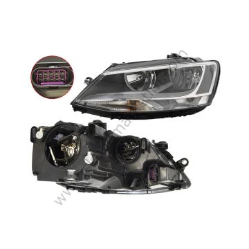 Ön Far Sol Motoru Üzerinde Siyah Jetta 11> | Volkswagen 5C7941005A