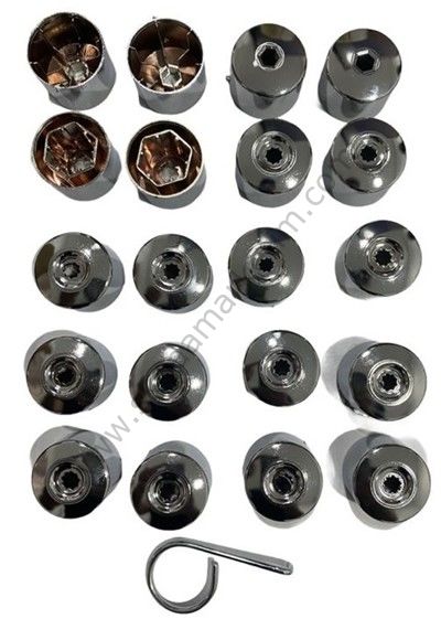 BIJON KAPAK SETI FULL KROM 16 NORMAL +4 SIFRELI SEAT VE AUDI---6J0601173B 9B9 GKL 294253